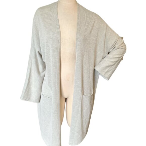 NWT Donni Sandwash Cardigan Sweater Coat Longline 2-Pocket One Size Fits All 49K - Picture 4 of 10